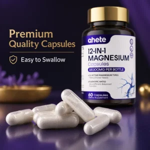 AHETE 12-in-1 Magnesium Capsules